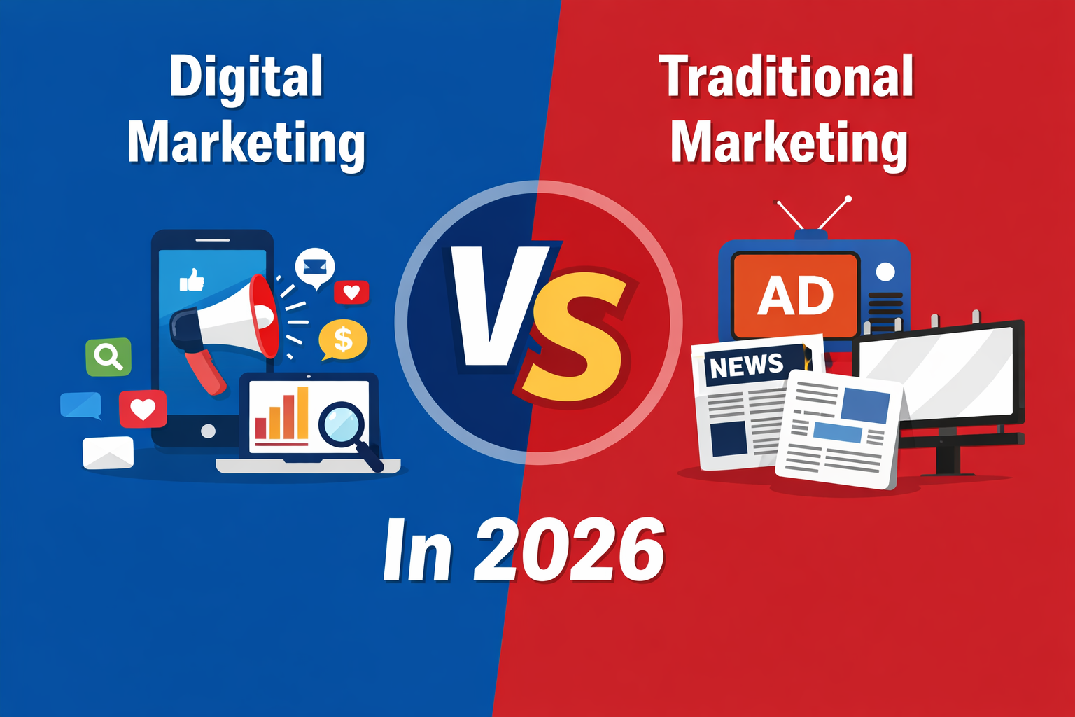 Digital Marketing vs Traditional Marketing in 2026: What Smart Brands Choose