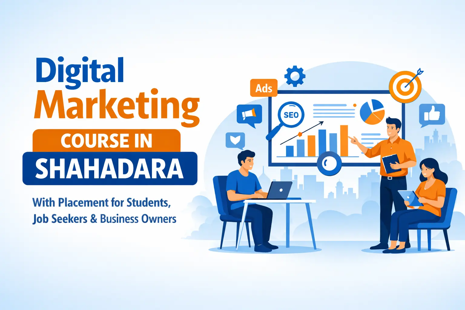 Digital Marketing Course in Shahdara with Placement for Students, Job Seekers & Business Owners